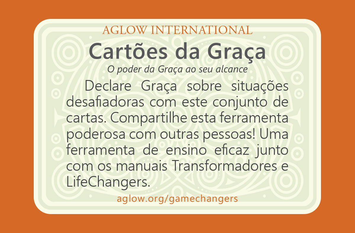 Instructions card: Cartões da Graça
