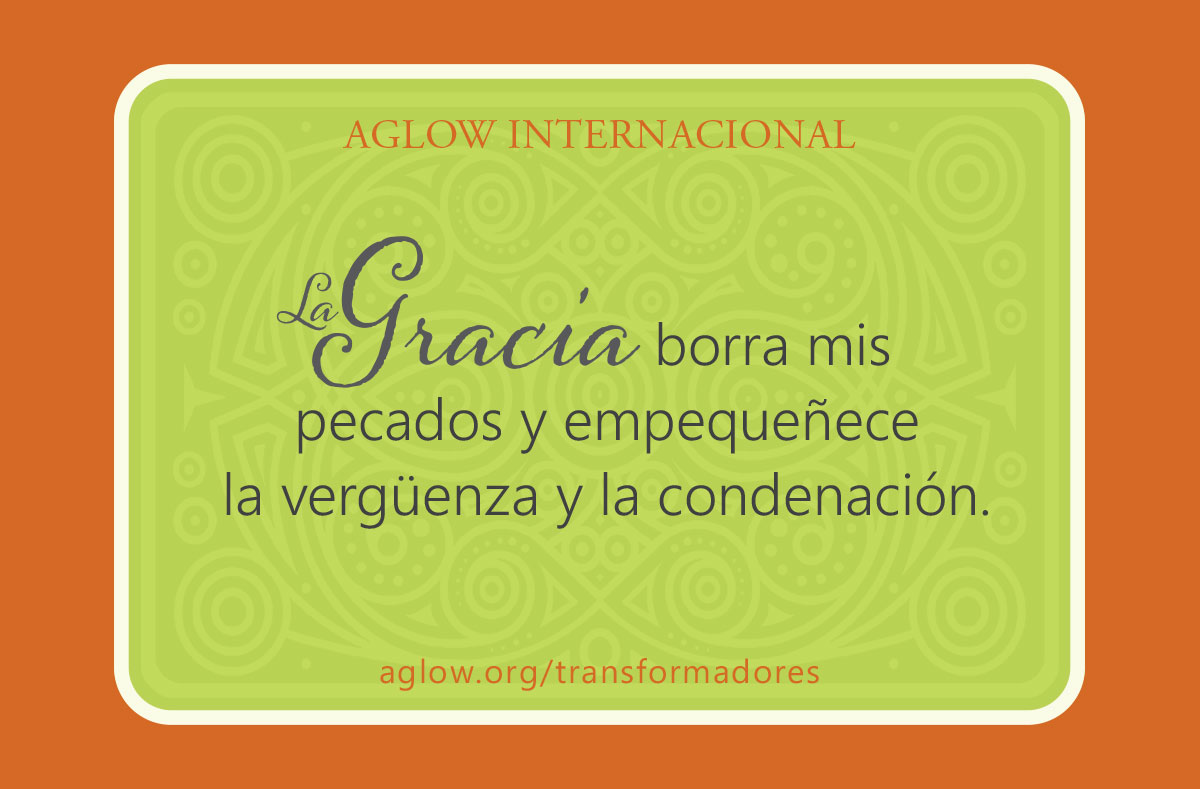 La gracia borra mis pecados y empequeñece la vergüenza y la condenación.